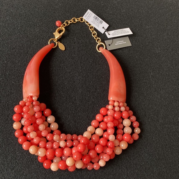 Chico's Jewelry - NEW Chico’s semi-precious multi strands coral stones necklace